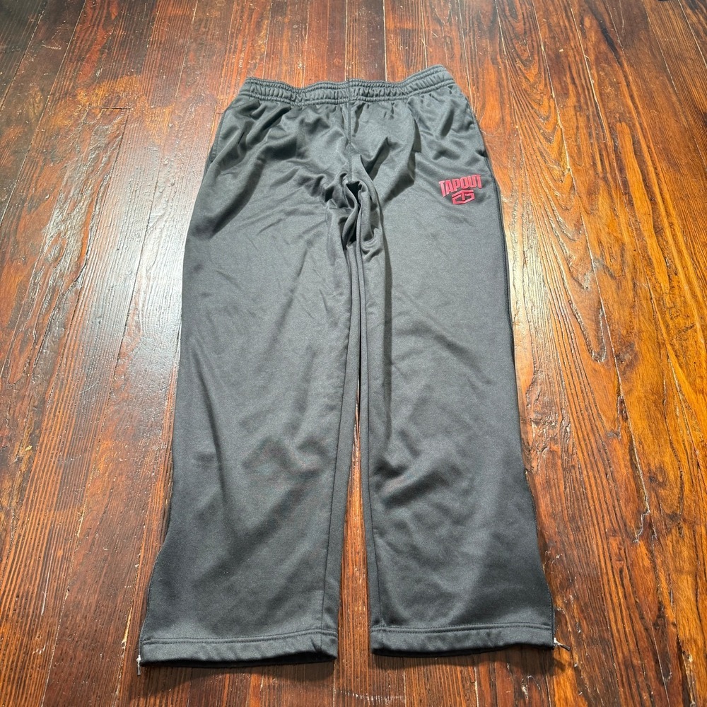 Tapout‎ Sweatpants Mens XL Black MMA Training Gym Warm Up Pockets